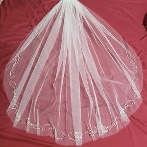Couture Hand Beaded Fingertip Veil